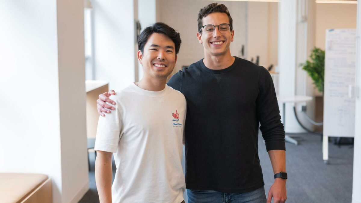 Astor cofounders Bruno Koba (left) and Daniel Tulha