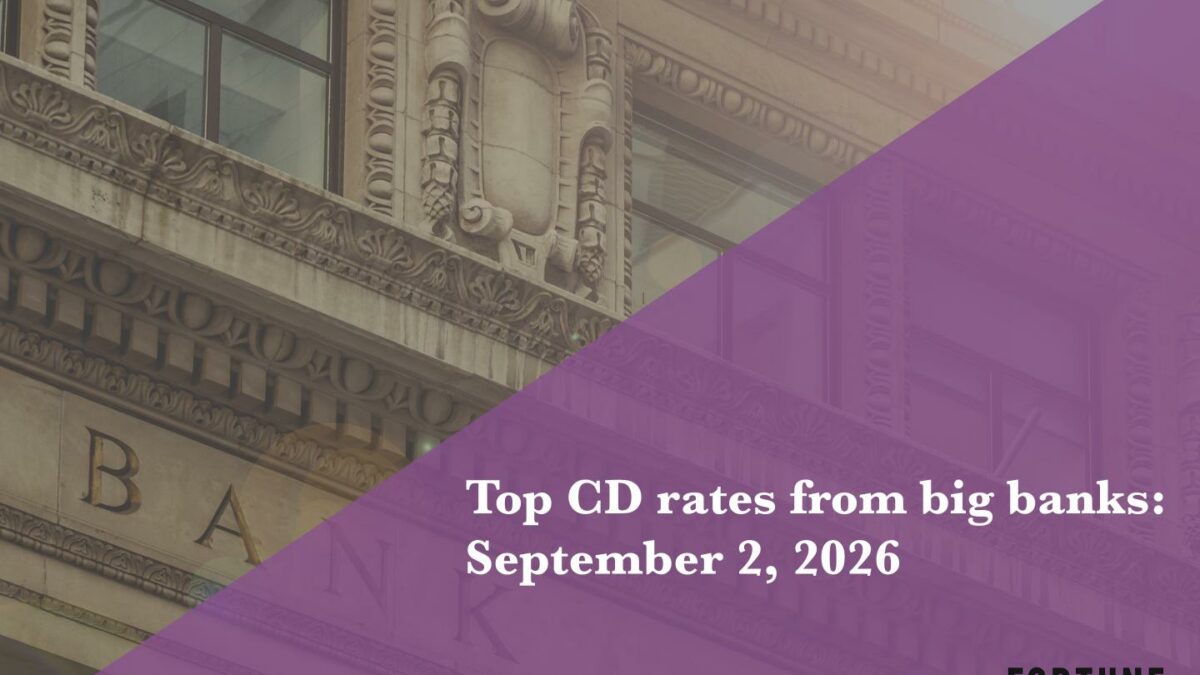 Top CD rates from major banks Sept. 2, 2026: Chase CDs, Bank of America CDs, Citibank CDs, and more