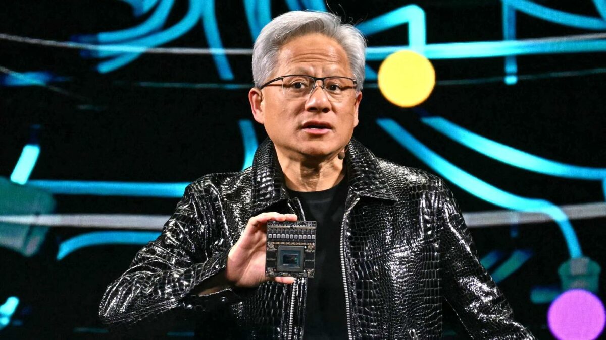 Man in a black jacket