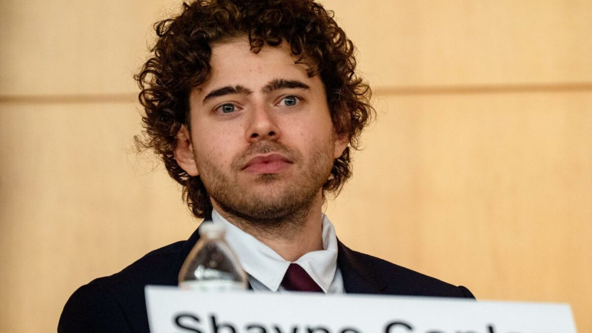 Shayne Coplan sits.