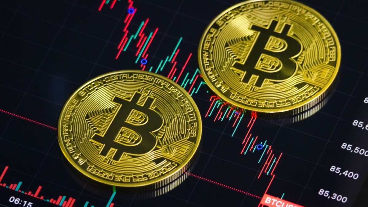 picture of two bitcoins