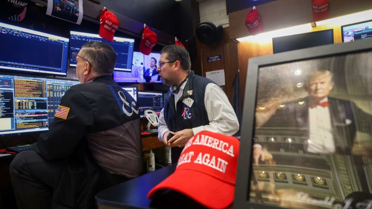 The floor of the New York Stock Exchange on Monday, Jan. 5, 2026.