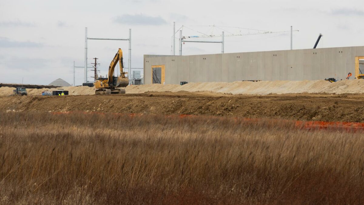 A Meta data center under construction in Wisconsin.