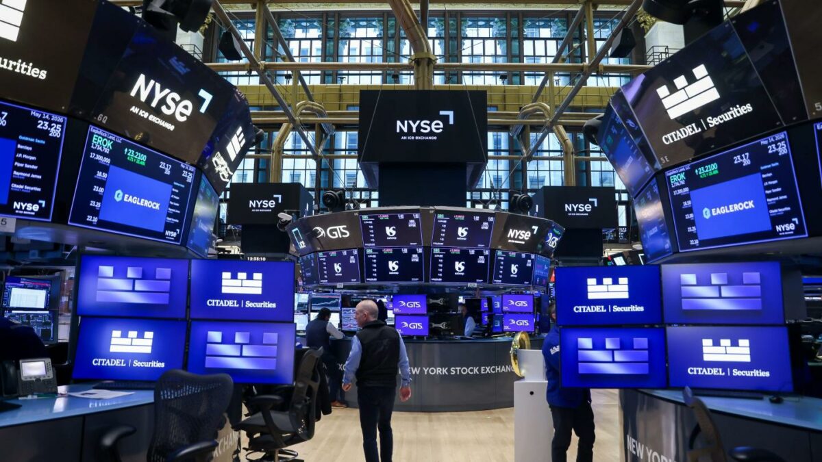 Interior view of the New York Stock Exchange