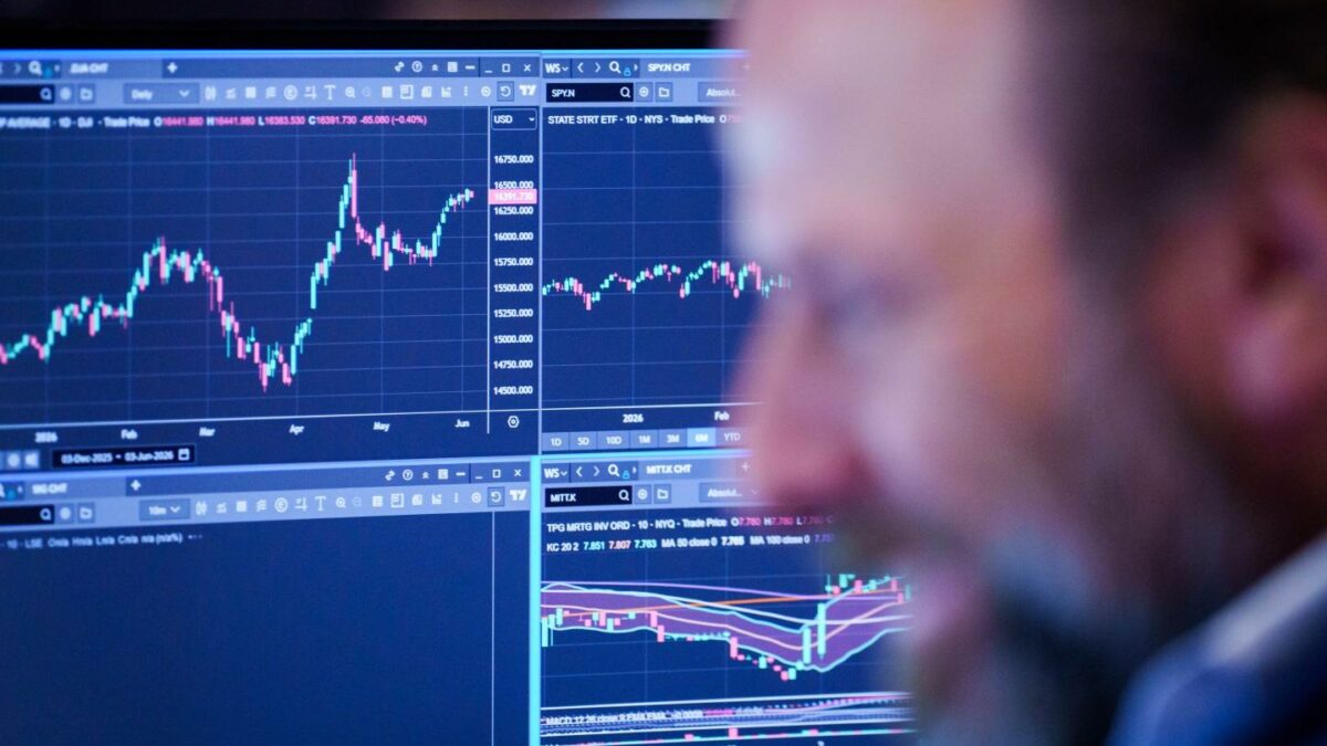 A trader works on the floor of the New York Stock Exchange (NYSE) in New York, US, on Wednesday, June 3, 2026