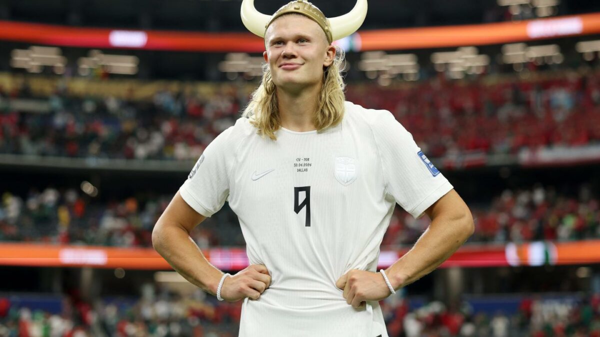 Erling Haaland #9 of Norway