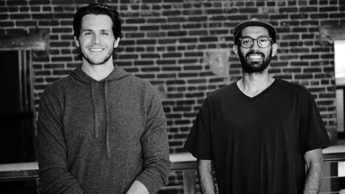 Peter Doyle (left) and Hussain Kader smile