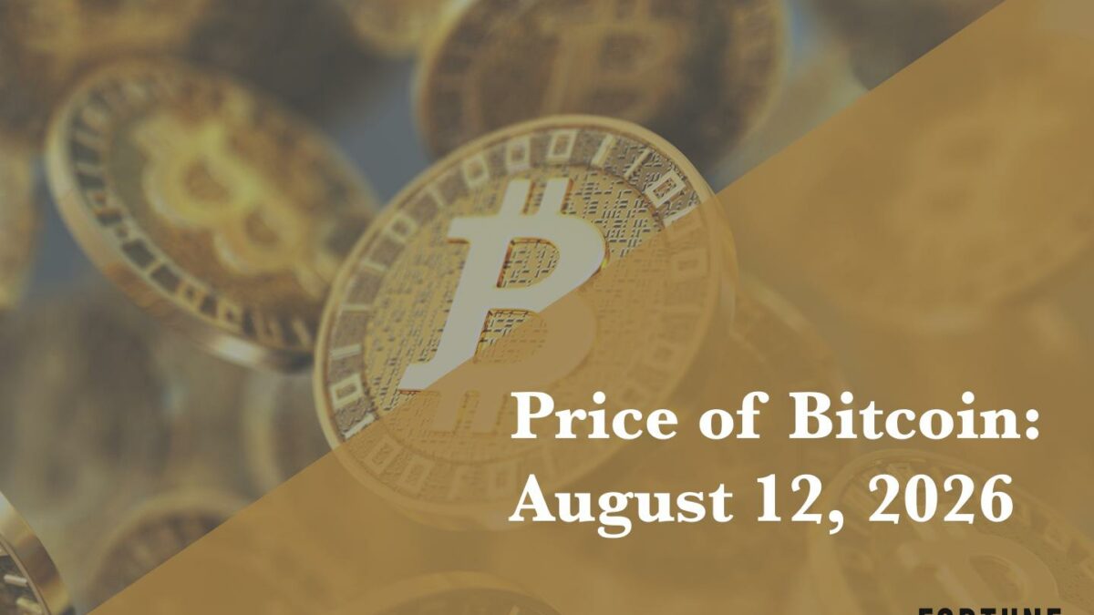 Current price of Bitcoin for Aug. 12, 2026