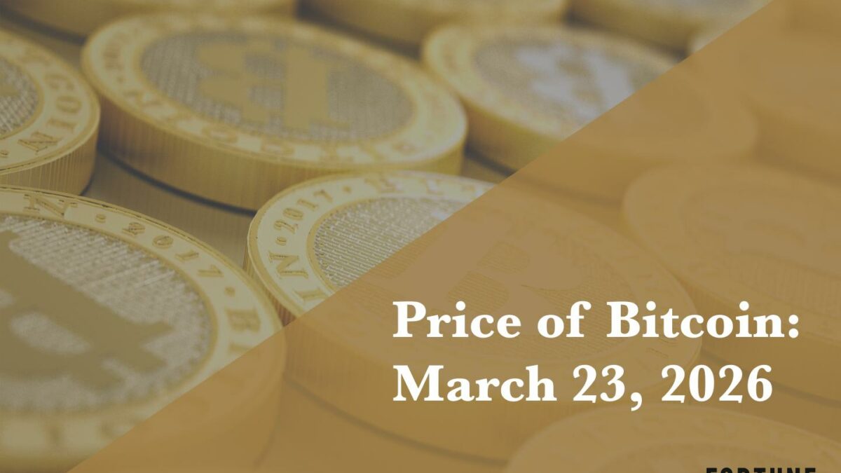 Current price of Bitcoin for March 23, 2026