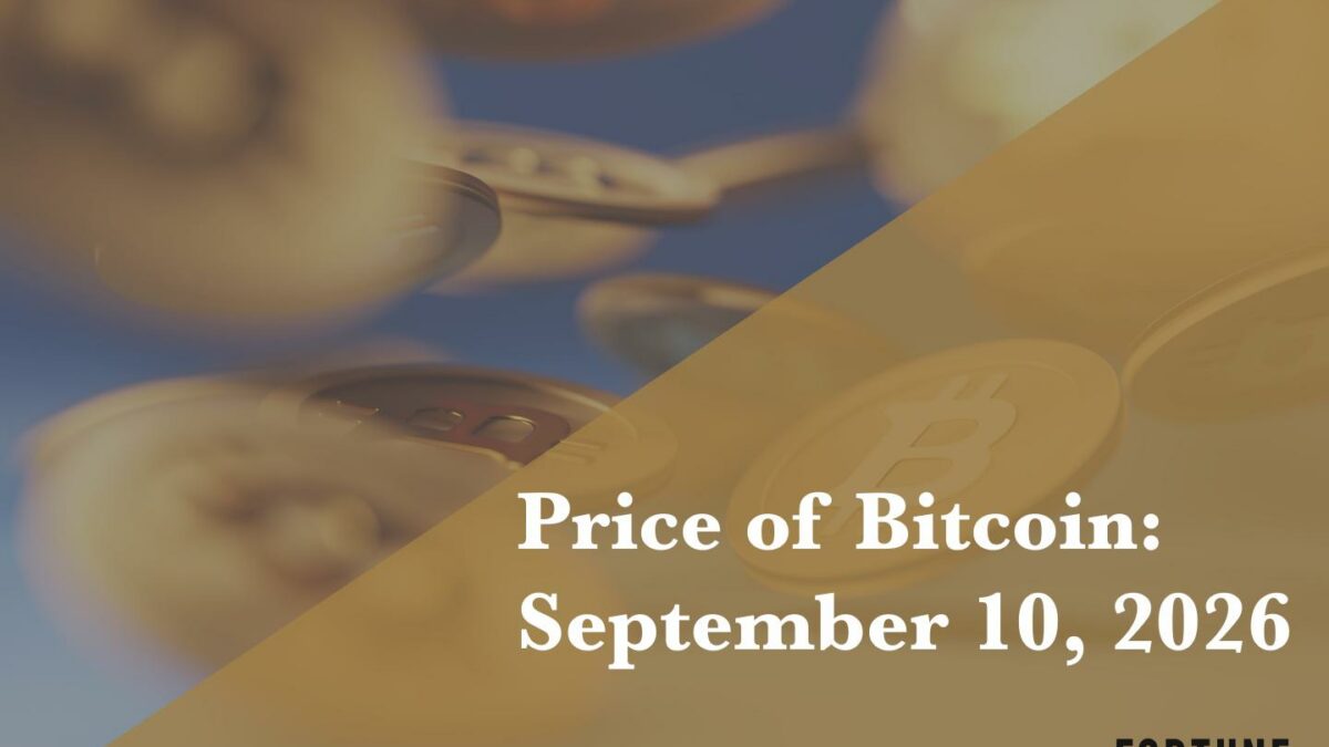 Current price of Bitcoin for Sept. 10, 2026