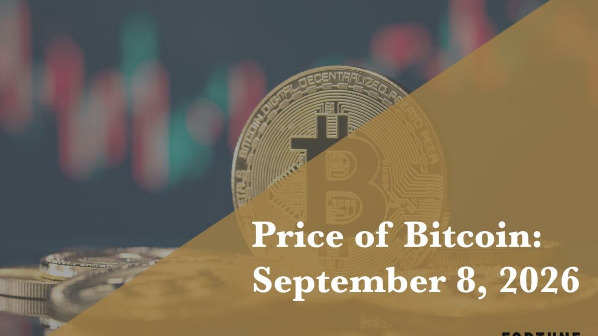 Current price of Bitcoin for Sept. 8, 2026
