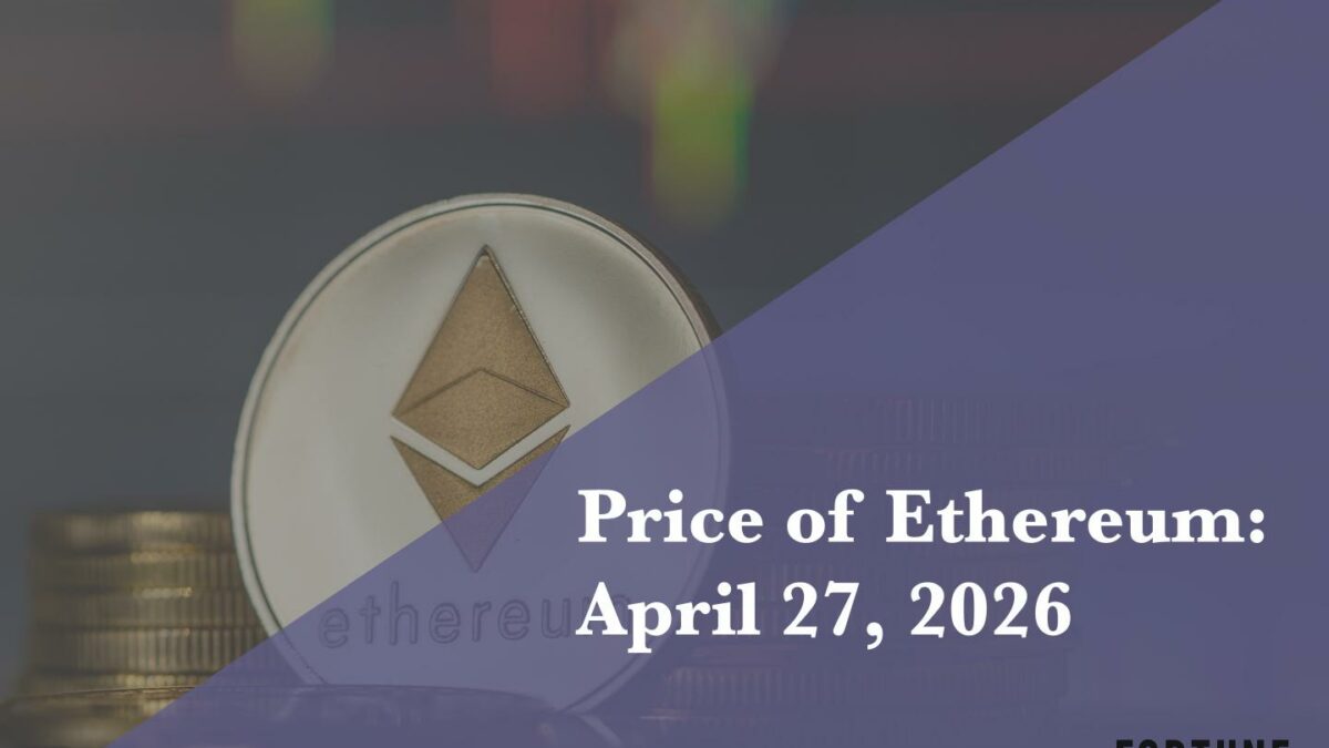 Current price of Ethereum for April 27, 2026
