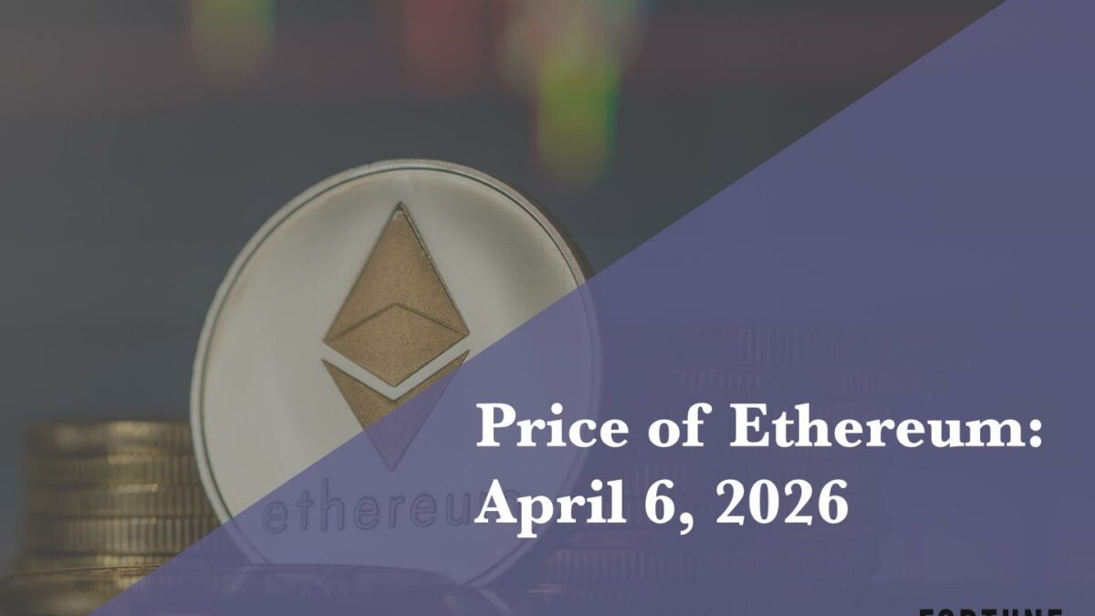 Current price of Ethereum for April 6, 2026