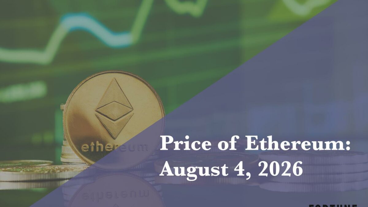 Current price of Ethereum for August 4, 2026