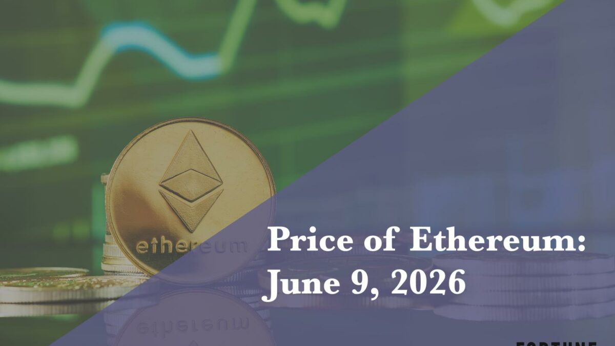 Current price of Ethereum for June 9, 2026