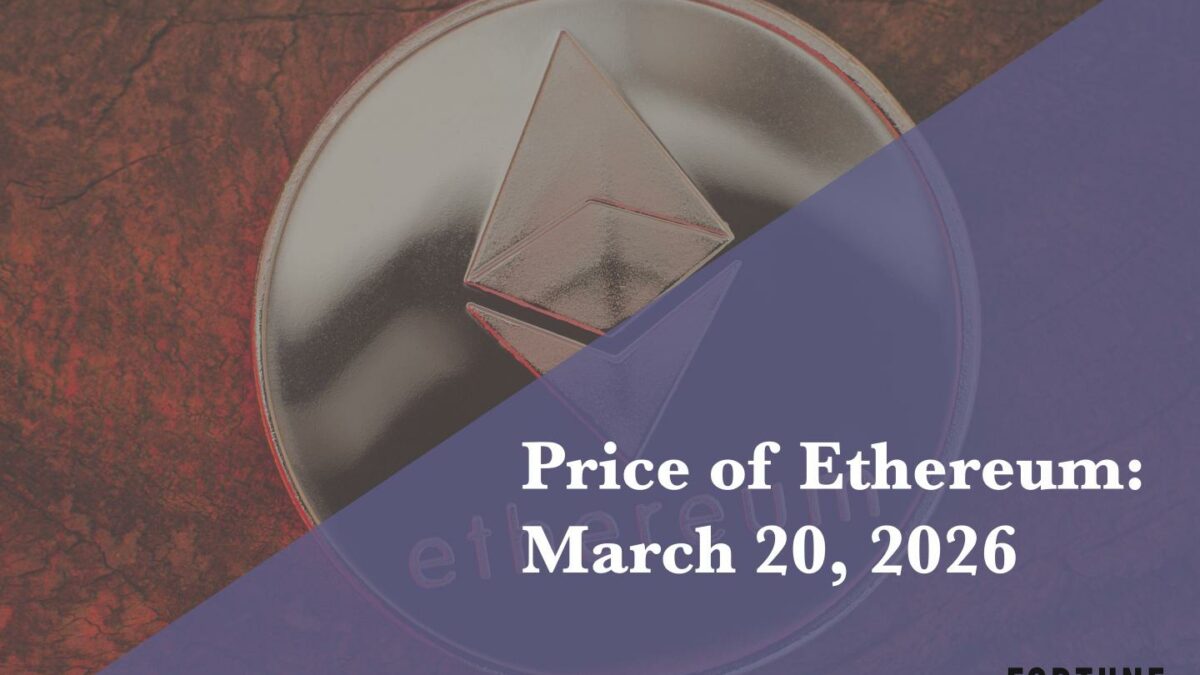 Current price of Ethereum for March 20, 2026