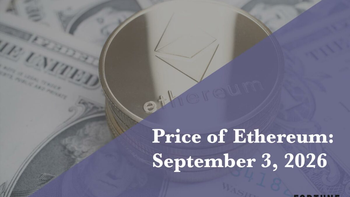 Current price of Ethereum for Sept. 3, 2026