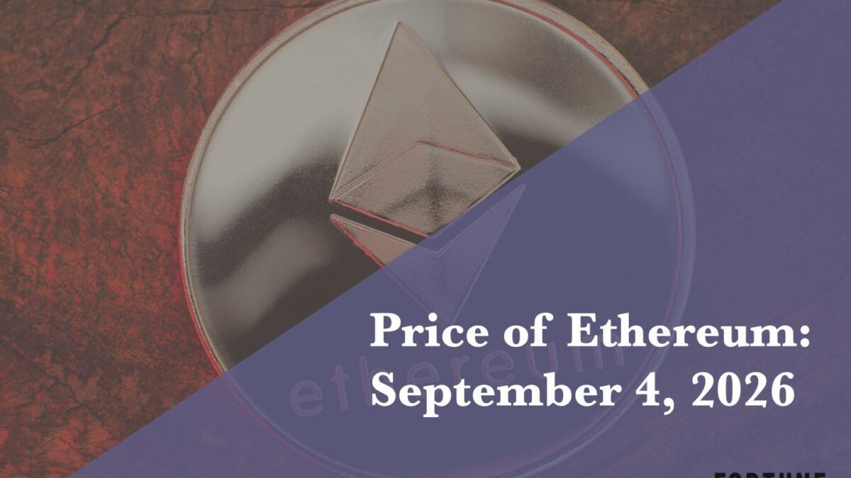 Current price of Ethereum for Sept. 4, 2026
