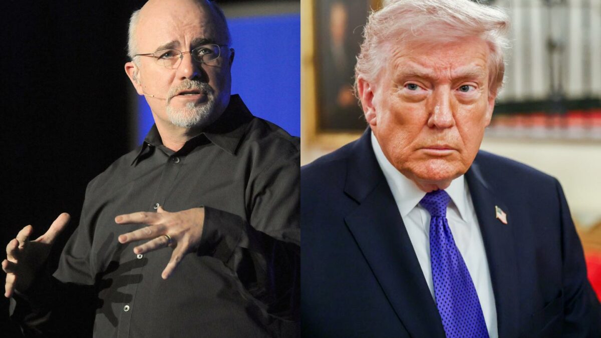 Left to right: Dave Ramsey and Donald Trump