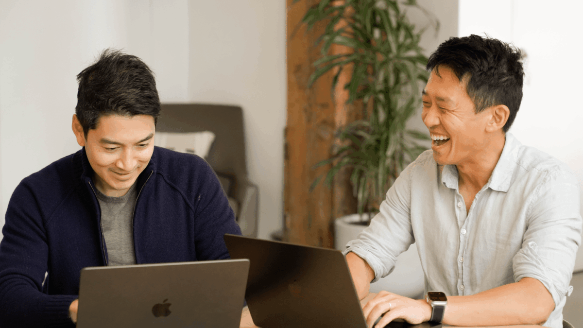 Rowspace cofounders Michael Manapat and Yibo Ling.
