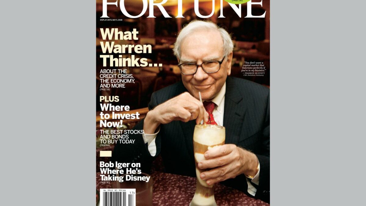 Warren Buffett has appeared on the cover of Fortune more than a dozen times.